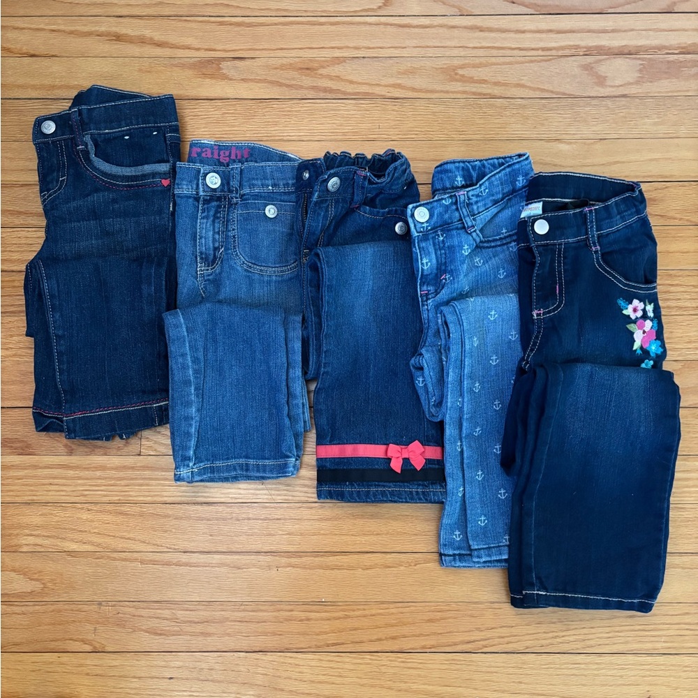 Lot of 5 pairs Gymboree Jeans size 6